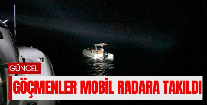 27’si çocuk 59 düzensiz göçmen Mobil Radara yakalandı