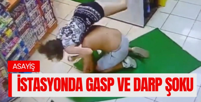 Akaryakıt İstasyonunda Gasp ve Darp Şoku