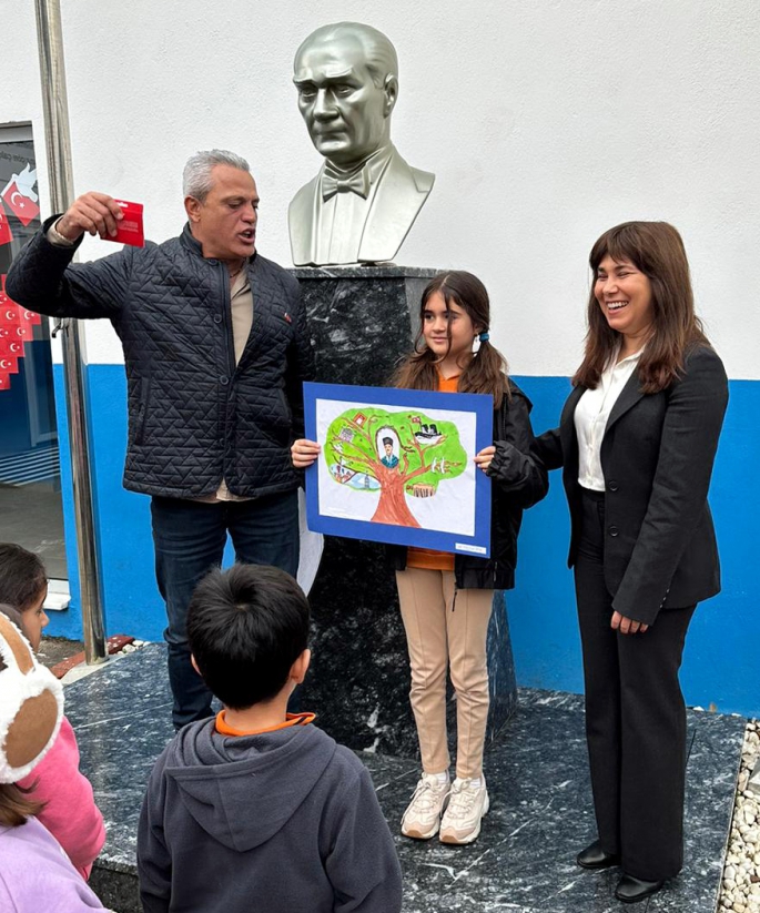 Atatürk’ün Doğa Sevgisi resim yarışmasını Mina Kaya kazandı