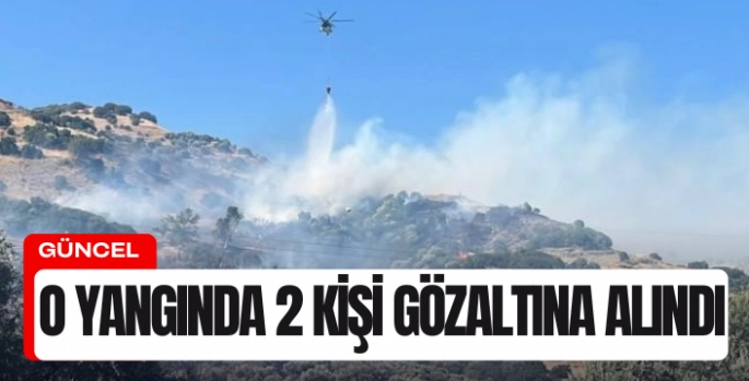 Aydın yangında 2 kişi gözaltına alındı