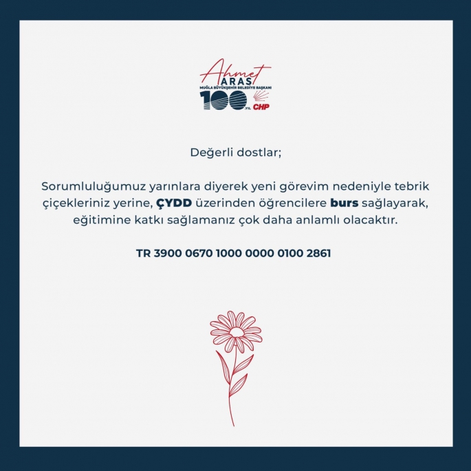 Başkan Aras, Eğitime Destek İstedi