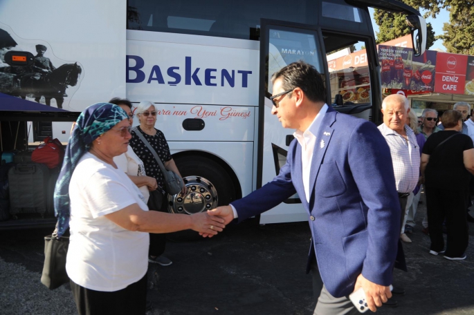 BAŞKAN ARAS GAZİLERİ ANKARA’YA UĞURLADI 