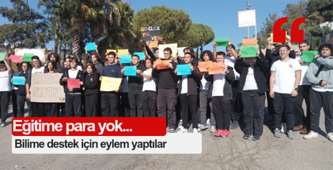 Bilime destek için eylem yaptılar 