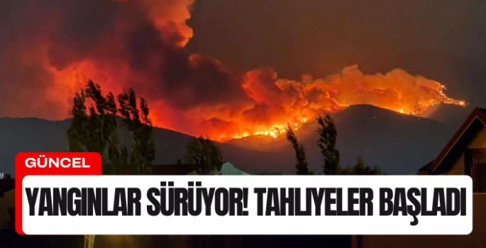 Bir yangın da Ödemiş’te: 3 mahalle tahliye edildi