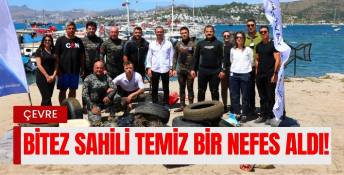 Bitez'in Derinliklerinden 223 Kilo Atık Çıkarıldı