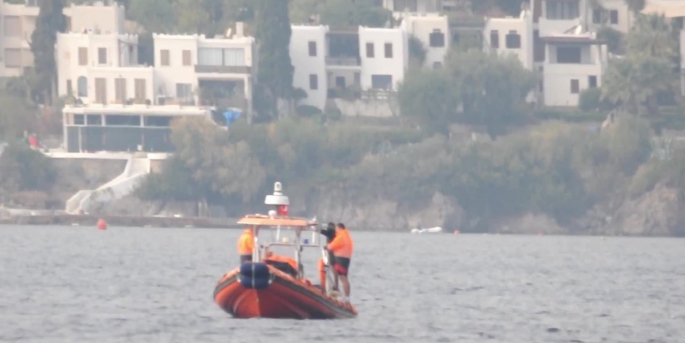 Bodrum açıklarında tekne battı 