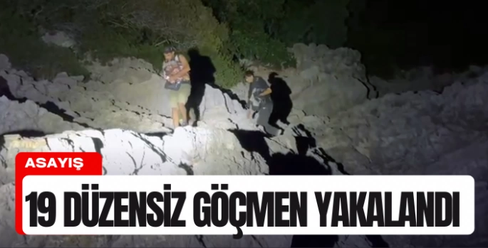 Bodrum'da 19 düzensiz göçmen yakalandı