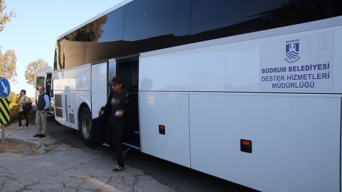 Bodrum'da öğrencilere ulaşım desteği 