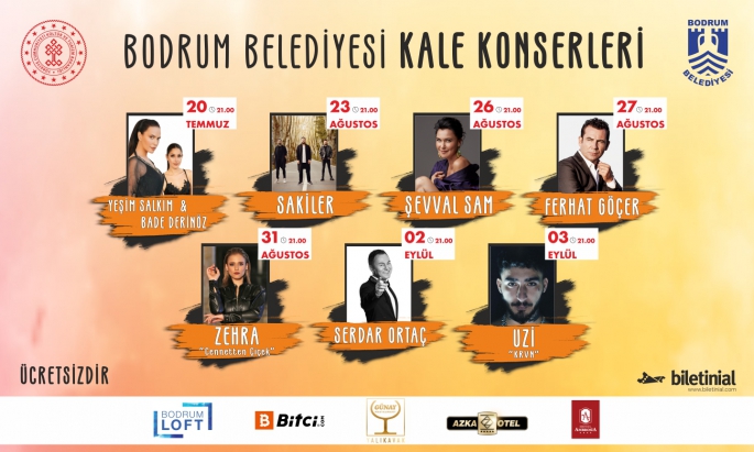 Bodrum'da ücretsiz halk konserleri başlıyor!