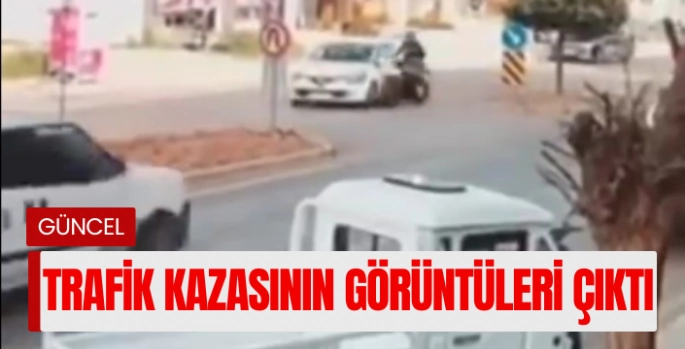 Bodrum'daki kaza güvenlik kamerasına yansıdı