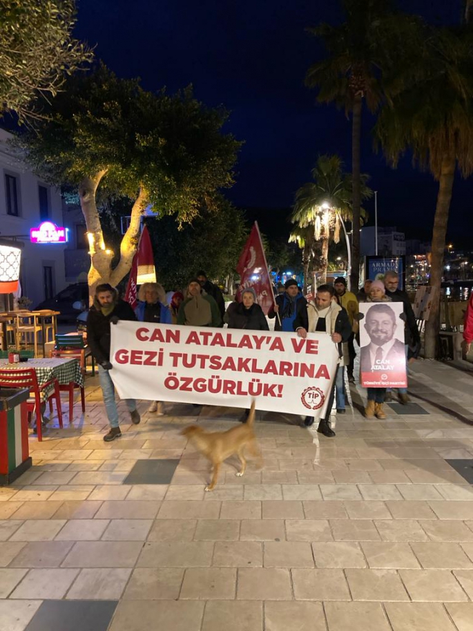 Bodrum halkı Can Atalay için toplandı