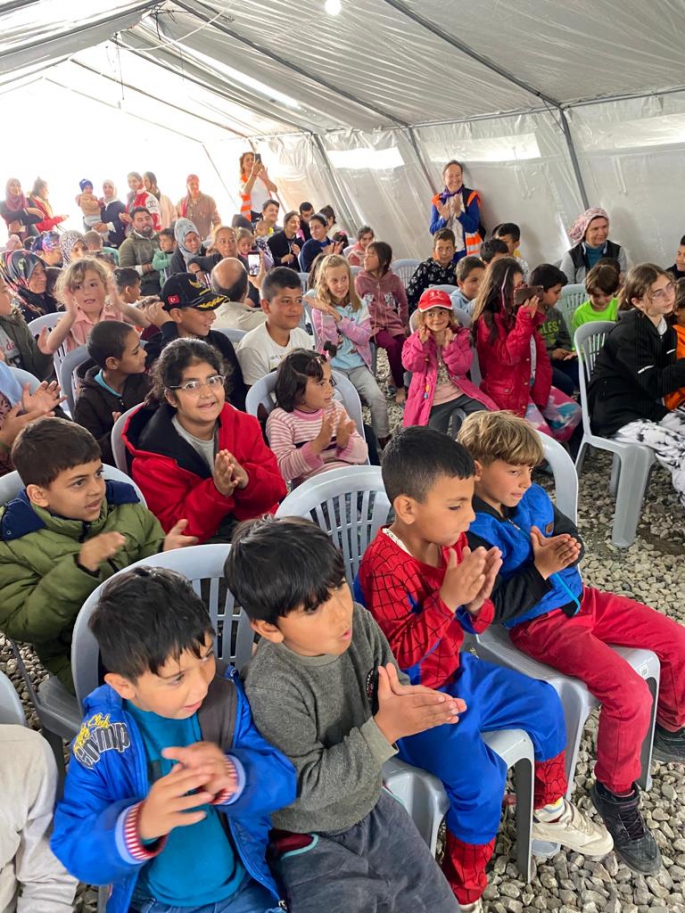 Bodrum'un dostluk kenti Hatay'da çocukların yüzü gülüyor