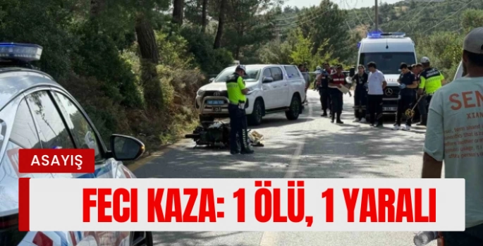 Bodrumda feci kaza: 1 ölü, 1 yaralı