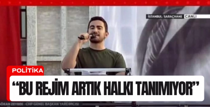 Bodrumlu Taylan Karahan Saraçhane Mitinginde Konuştu: “Kayyum Kazanırsa, Rejimin Adı Bellidir”