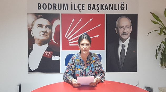 CHP Bodrum İlçe Kadın Kolu Başkanı Umut Özdoğan;”demokrasiye savaş açtılar”