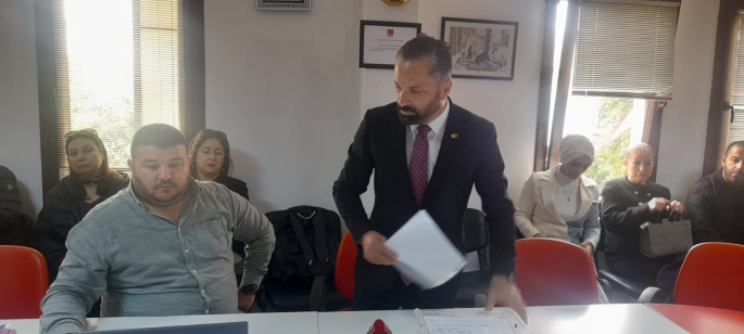 CHP'li  İlçe Başkanı Tuna Işın belediye baskan aday adayı Taşkan’ın  adaylık başvurusun almadı   
