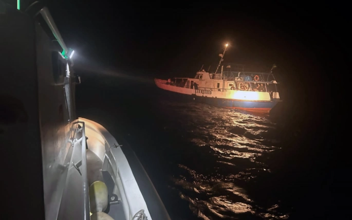 Datça Açıklarında Göçmen Kaçakçıları Yakalandı