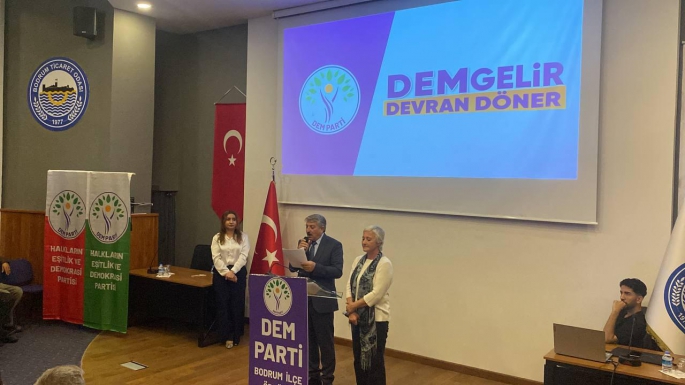 DEM Parti Bodrum Belediye başkan adaylarını tanıttı