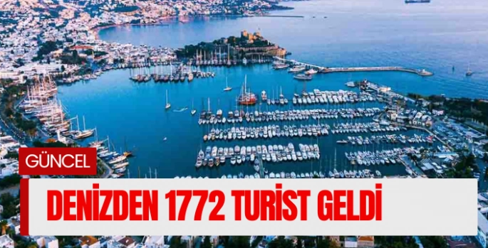 Denizden 1772 turist geldi