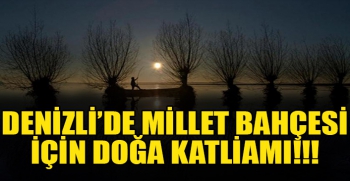 Denizli'de doğa katliamı:  Işıklı Gölü millet bahçesi oluyor!