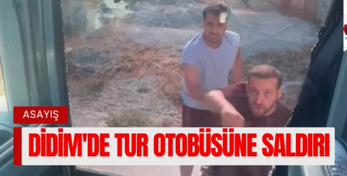 Didim’de tur otobüsüne saldırıda 4 şüpheli gözaltına alındı