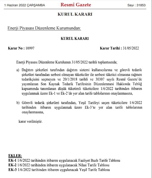 Doğalgaza yüzde 30 zammın ardından elektriğe de zam yapıldı