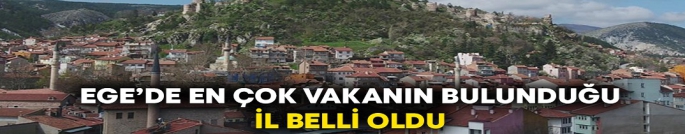 Ege’de en çok vakanın bulunduğu il belli oldu