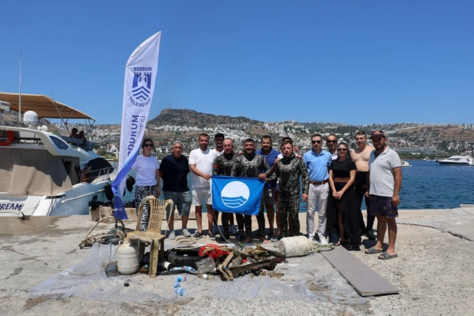 Gündoğan’da Deniz Dibi Temizliği 