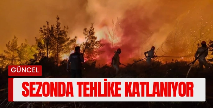 Hasat mevsiminde orman yangini alarmi 