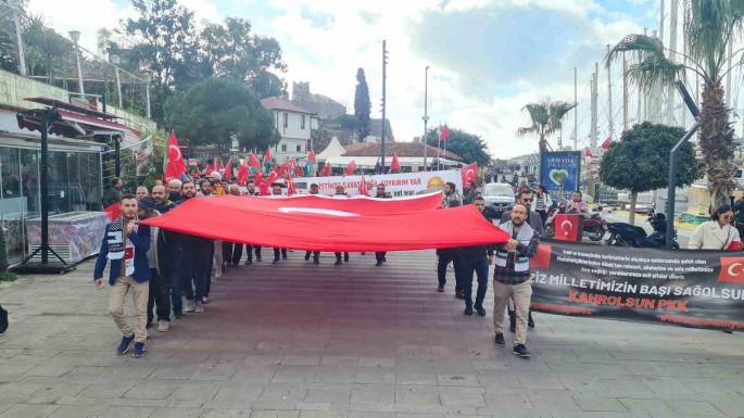 İsrail  Bodrum’da protesto edildi!