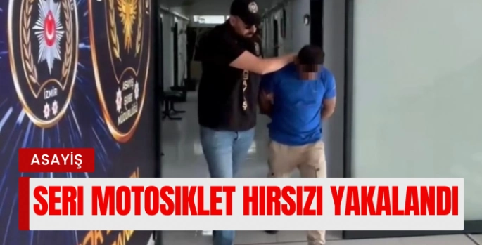 İzmir'de Seri Motosiklet Hırsızı Suçüstü Yakalandı