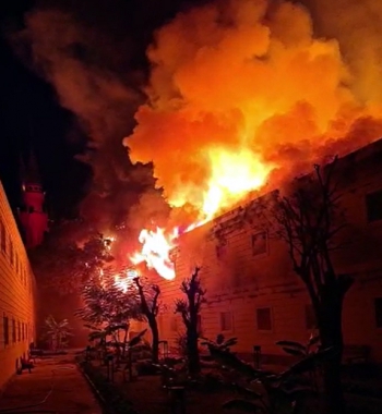 Bodrum'da lüks otelde çıkan yangın korkuttu!