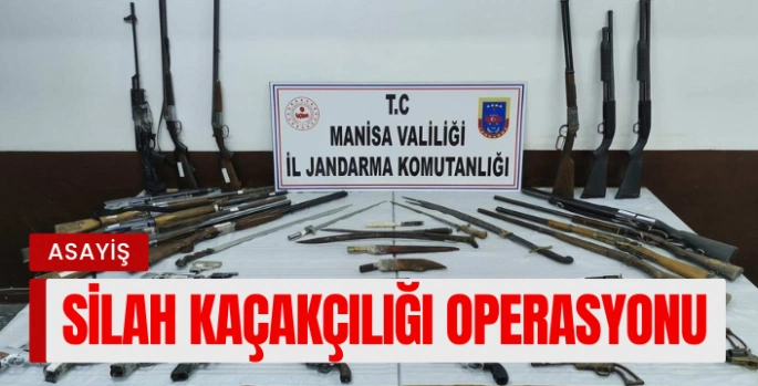 Manisa'da Silah Kaçakçılığı Operasyonu