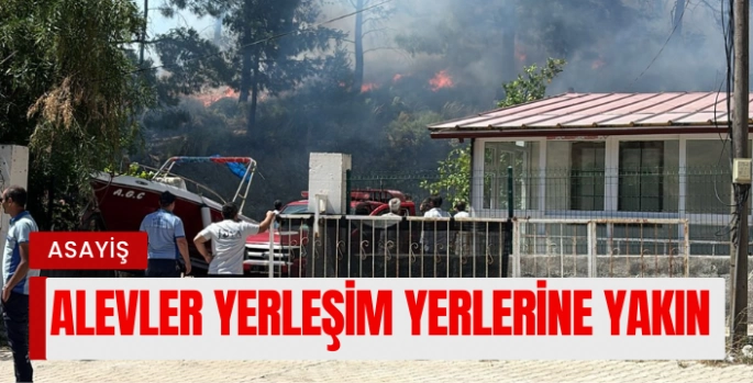 Marmaris Hisarönü'nde Yerleşim Yerine Yakın Orman Yangını: Havadan ve Karadan Müdahale Başladı