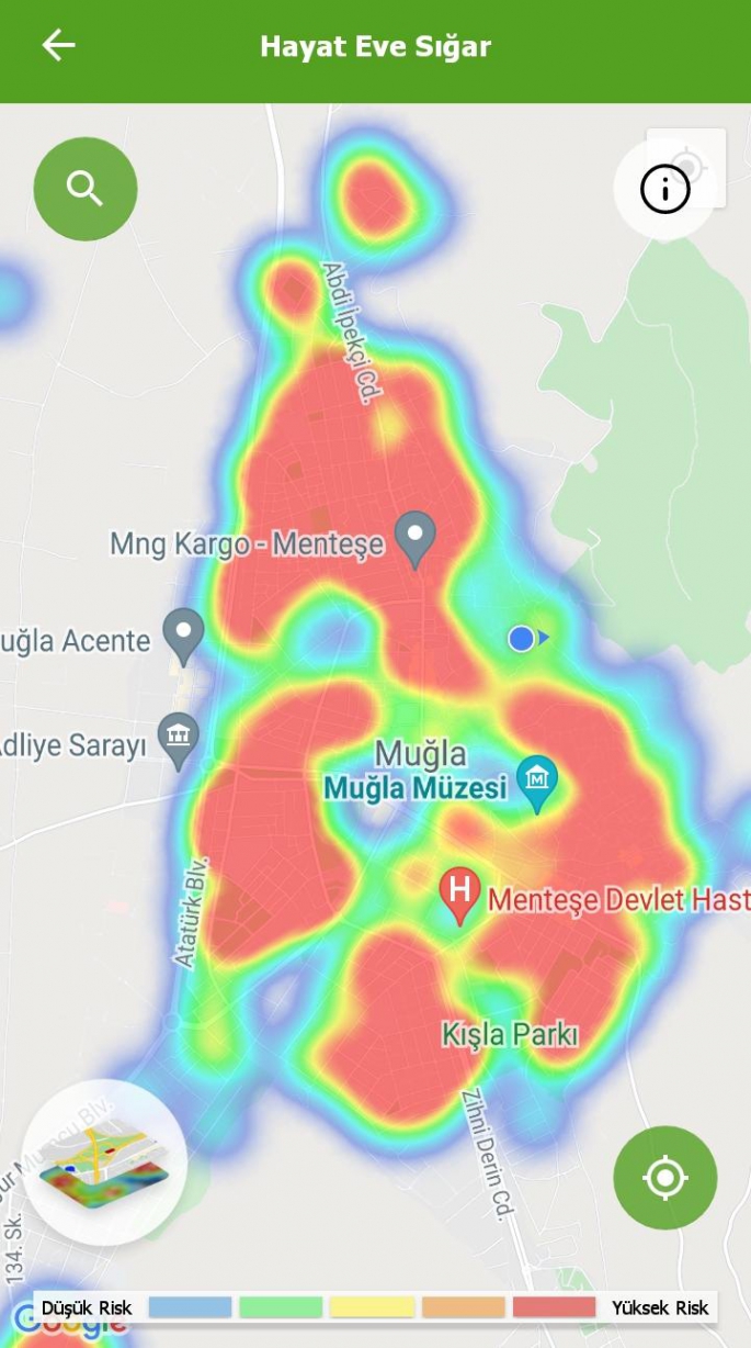 Menteşe’de risk haritası kırmızı