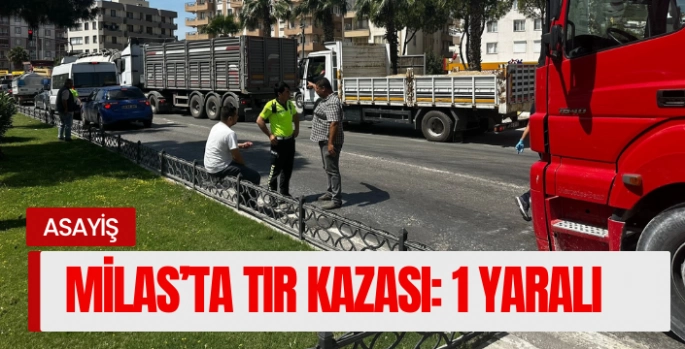 Milas’ta tır kazası: 1 yaralı