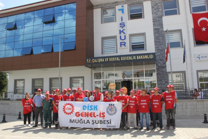 Muğla’da Disk/Genel İş’liler Kadro İstiyor