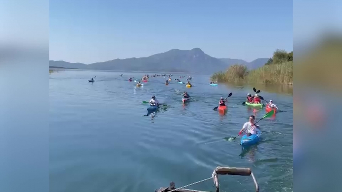 Muğla'da 'Kaptan June' için şükran geçişi!