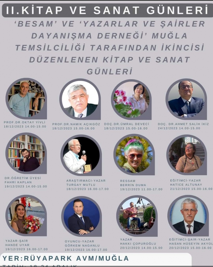 Muğla’da kitap ve sanat günleri başlıyor