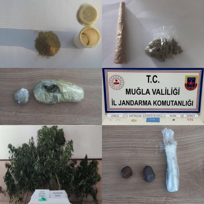 Muğla’da uyuşturucudan 19 şüpheli yakalandı