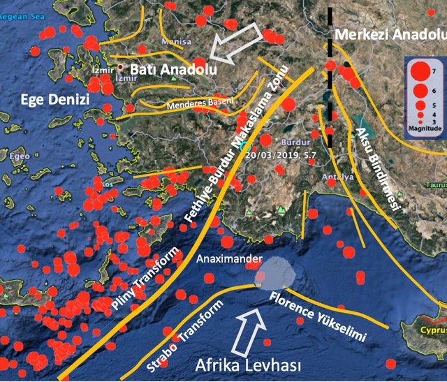 Muğla ili ve ilçelerinin deprem haritası ve son durumu