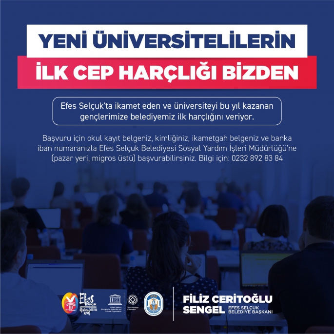 Selçuk'ta üniversiteli olanların ilk haçlıkları belediyeden!