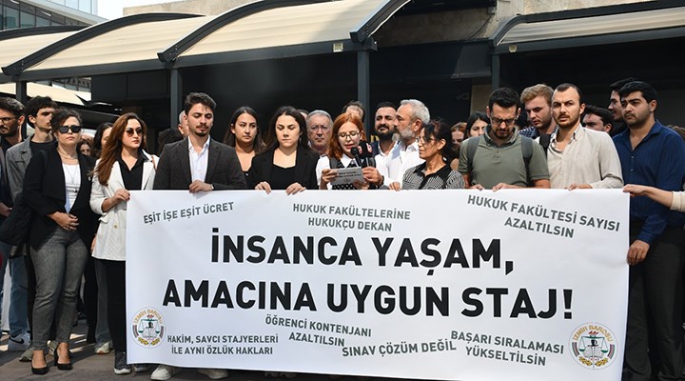 Stajyer avukatlardan insanca yaşam talebi