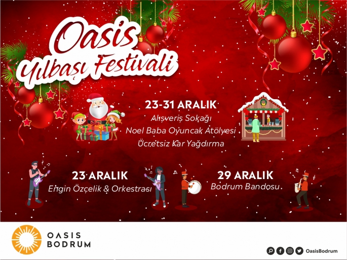 Yeni yıl coşkusu bu sene de OASIS Bodrum’da