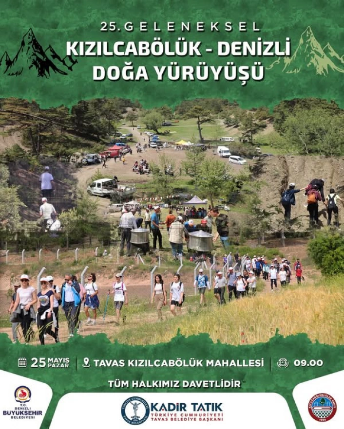 25. Geleneksel Kızılcabölük-Denizli Doğa Yürüyüşüne sayılı günler kaldı
