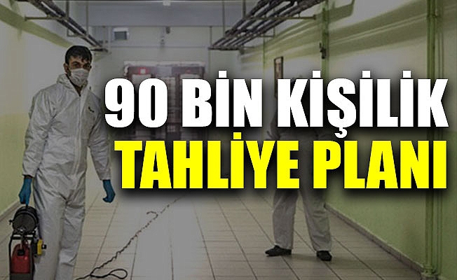 90 bin kişilik tahliye planı hazır 