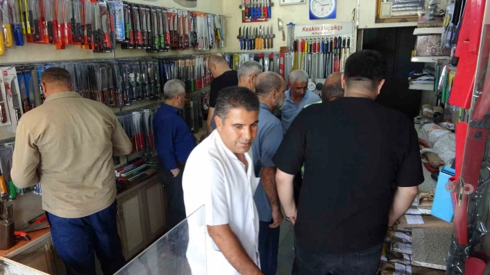 Adıyamanda bileyicilerde Kurban Bayramı yoğunluğu
