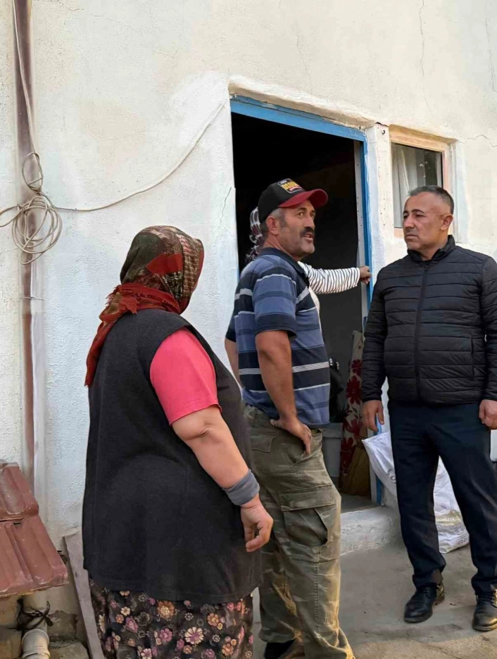 AK Parti heyeti yangın bölgesinde
