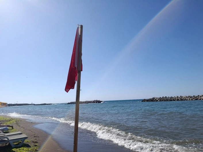 Akçakocada deniz girmek yasaklandı
