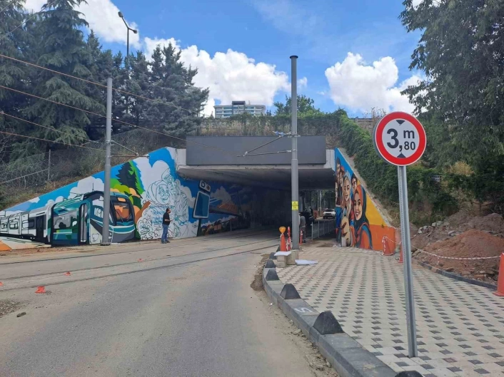 Alikahya Stadyum Tramvay Hattında ilk etapta sona gelindi
